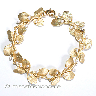 （画像用） マイケルミショー再販！ 真珠24Kgpブレスレット