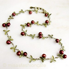 （画像用） ミショー ネックレス 真珠のクランベリー