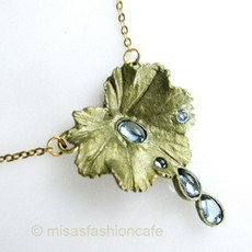 （画像用） Michaudネックレス　再販 天然石トパーズの雫