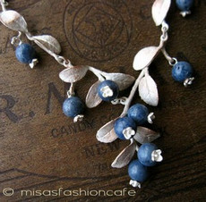 （画像用） ミショー　珊瑚ブルーベリー スターリングシルバー銀製