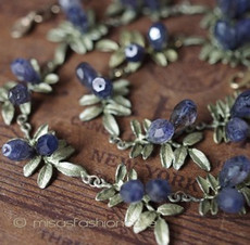 （画像用） マイケルミショー ネックレス 再販！天然石・藤の花