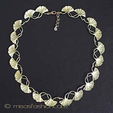 （画像用） Michaudネックレス　 　イチョウの葉　再販！