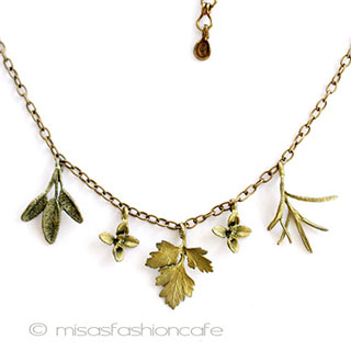 （画像用） マイケルミショー・ネックレス ハーブ:ローズマリー・ミント