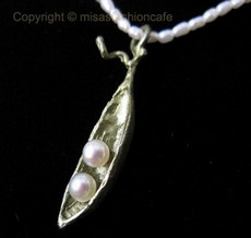 （画像用） マイケルミショー 再販 真珠・豆ネックレス