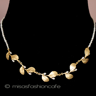 （画像用） マイケルミショー 24K真珠　ネックレス