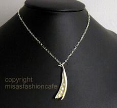 （画像用） マイケルミショー　再販！ 真珠・銀の豆ネックレス