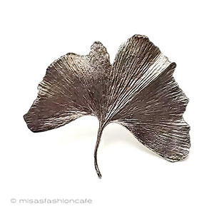 （画像用） マイケルミショー　再販 イチョウの葉ブローチ