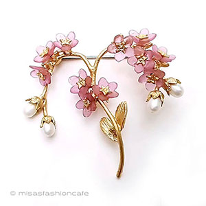 （画像用） マイケルミショー　新着 真珠　忘れな草の花