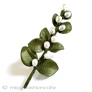 （画像用） 真珠　小枝ブローチ