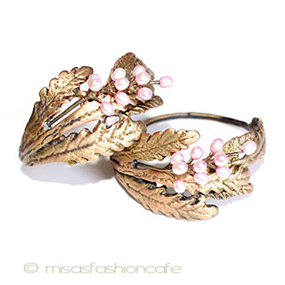 （画像用） フォーシーズン　ミショー ナプキンリング真珠ラベンダー