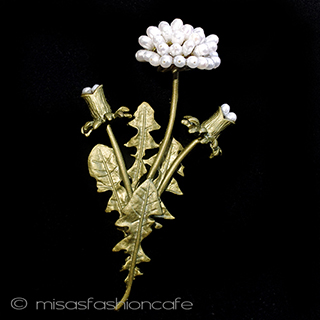 （画像用） タンポポ　ブローチ 真珠たんぽぽ　再販！