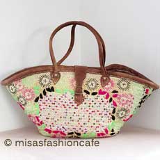 （画像用） モロッコ製かごバック 大