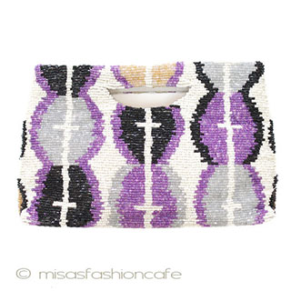 （画像用） ＭＯＹＮＡ.NY　モイナ 全面ビーズ刺繍　バッグ