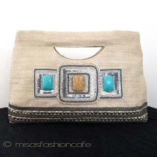 （画像用） MOYNA モイナ バッグ ターコイズジュエル