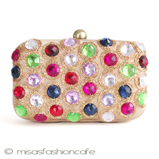 （画像用） ＳＡＮＴＩサンティ クラッチ Goldｘマルチカラー