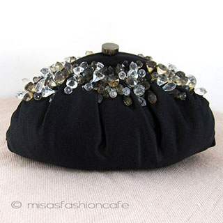 （画像用） SANTI サンティ クラッチ ティアドロップ・ビジュー