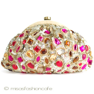 （画像用） ＳＡＮＴＩサンティ　バッグ GOLD　ピーコック