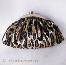 （画像用） SANTI サンティ クラッチ 　レオパード