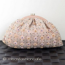 （画像用） SANTI サンティ クラッチ 　ピンキーオレンジ