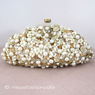 （画像用） SANTI サンティ クラッチ マザーオブパール