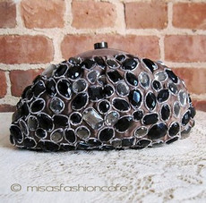 （画像用） SANTI サンティ クラッチ 　モカ・ジュエル