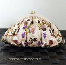 （画像用） SANTI サンティ クラッチ ヌーディー・フローラル