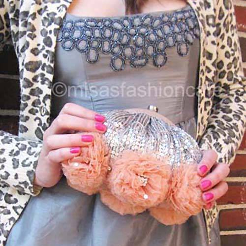 （画像用） ＳＡＮＴＩサンティ バッグ ビジューフラワー（大）