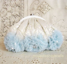 （画像用） SANTI サンティ クラッチ パステルブルー（大）