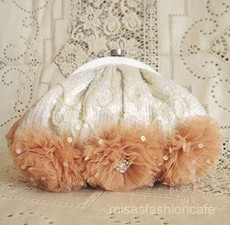 （画像用） SANTI サンティ クラッチ 　フラワー（大）