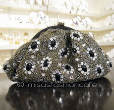 （画像用） SANTI サンティ クラッチ 　ジュエル・フラワー