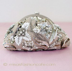 （画像用） SANTI サンティ クラッチ クリスタル・フラワー