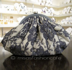 （画像用） SANTI サンティ クラッチ 　レース・フラワー