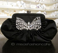 （画像用） SANTI サンティ クラッチ クリスタル・リボン