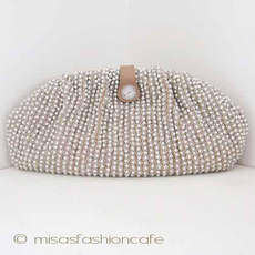 （画像用） SANTI サンティ クラッチ パールパヴェ（L size)