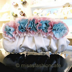 （画像用） SANTI サンティ クラッチ シルクフラワー