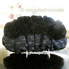 （画像用） SANTI サンティ クラッチ フラワーレース