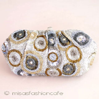 （画像用） SANTI サンティ クラッチ 花火（金・銀）