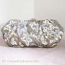 （画像用） SANTI サンティ クラッチ スパンコール・フラワー再販