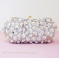 （画像用） ＳＡＮＴＩサンティ　クラッチ パール小花　再販