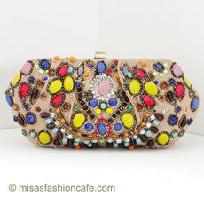 （画像用） SANTI サンティ クラッチ モロッコ・ビジュー