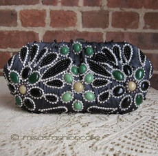 （画像用） SANTI サンティ クラッチ クリスタルビジュー