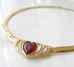 （画像用） ChristianDiorディオール ハートネックレス