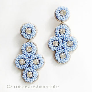 （画像用） ＳＰＡＲＫＬ　ピアス ブルー・フローラル