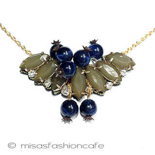 （画像用） ＳＰＡＲＫＬ　ネックレス 天然石　ブルーベリー