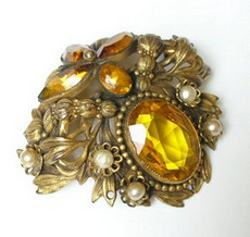 （画像用） アールヌーヴォー　ブローチ