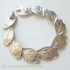 （画像用） クラウントリファリ Trifari 銀の葉