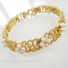 （画像用） クラウントリファリ Trifari 小花ブレスレット