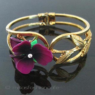 （画像用） パンジー・すみれ バングル