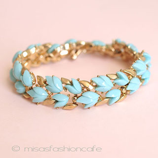 （画像用） クラウン　トリファリ TRIFARI　花ブレスレット