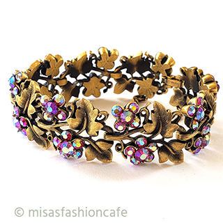 （画像用） アンティークジュエリー トリファリ　お花ブレス